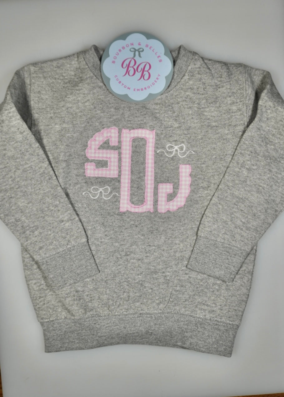 Girls Bow Sweatshirt