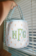 Carrot Gingham Easter Basket