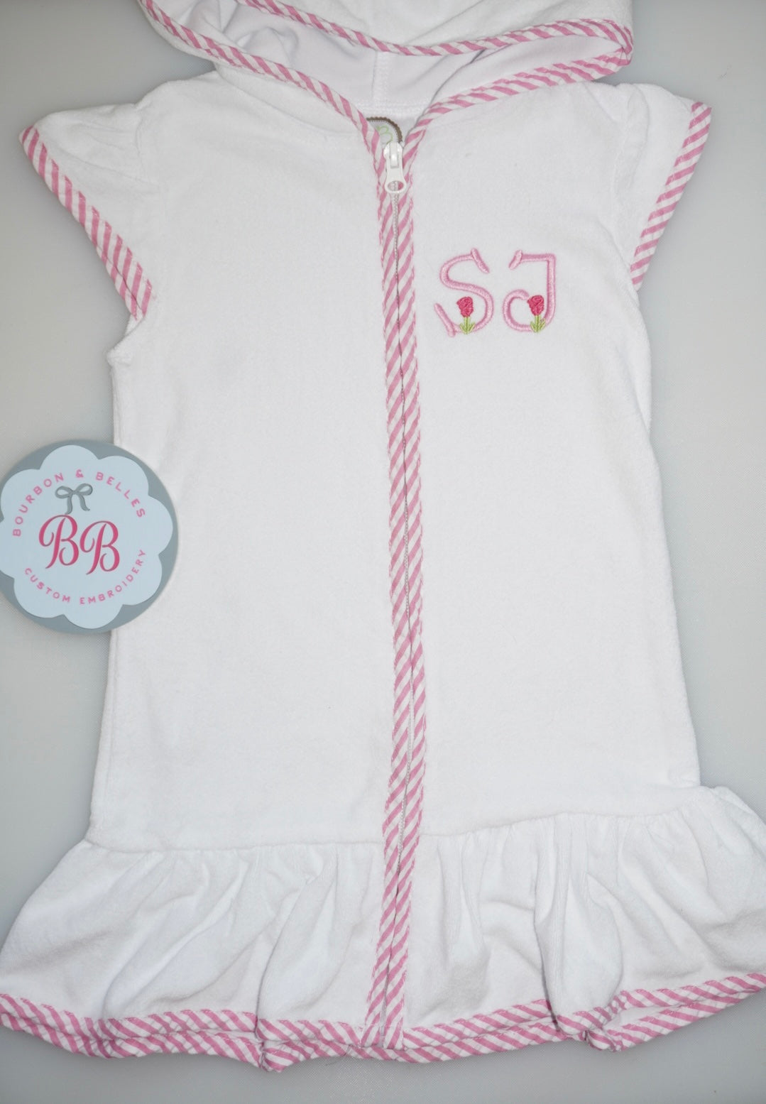 Ruffle Pink Summer Swim CoverUp