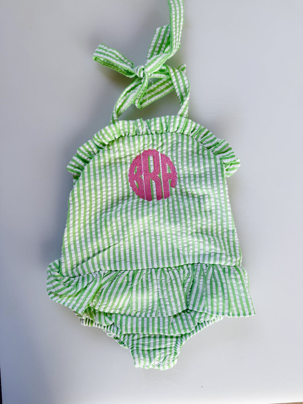 Lime Summer Swim One Piece
