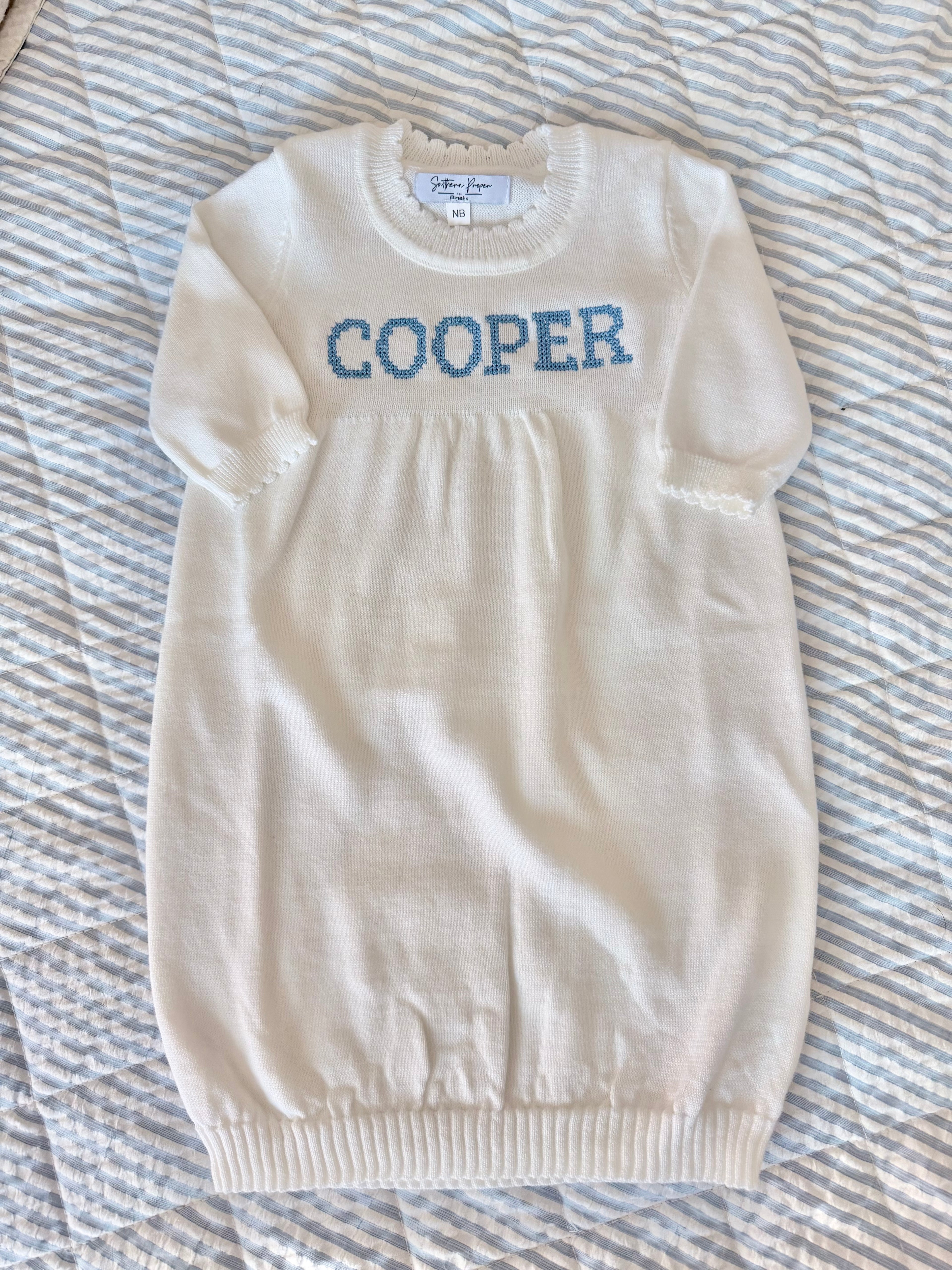 Bowen Newborn Knit Gown
